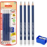 Tianyi - ensemble de 4 jumbo hb starplast - 4 crayons, mine hb, forme triangulaire, taille - crayon cadeau, ... Tianyi - ensemble de 4 jumbo hb starplast - 4 crayons, mine hb, forme triangulaire, taille - crayon cadeau, ...