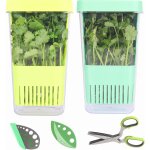 Tianyi - ensemble de garde - herbes : 2 pots de conservation d'herbes + 1 paire de ciseaux a herbes + ... Tianyi - ensemble de garde - herbes : 2 pots de conservation d'herbes + 1 paire de ciseaux a herbes + ...