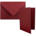 Tianyi - farbenfroh lot de 25 cartes pliantes format b6 avec enveloppes rouge fonc 120 x 170 mm idal ...
