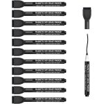 Tianyi - feutre tableau blanc effacable, 12 magntique noir feutre ardoise effacable a pointe fine, marqueur ...