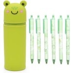 Tianyi - grenouilles porte - plume trousses + 6 stylos a encre gel a séchage rapide a pointe 0, 5 mm, ... Tianyi - grenouilles porte - plume trousses + 6 stylos a encre gel a séchage rapide a pointe 0, 5 mm, ...
