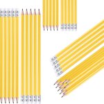 Tianyi - hb lot de 100 crayons a papier en bois, blancs, avec gomme, pré - taillés, 19 cm de long, durables, ... Tianyi - hb lot de 100 crayons a papier en bois, blancs, avec gomme, pré - taillés, 19 cm de long, durables, ...