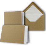 Tianyi - neuser paper lot de 10 cartes avec enveloppes et inserts doublés - din a6 / c6 - kraft - 10, ... Tianyi - neuser paper lot de 10 cartes avec enveloppes et inserts doublés - din a6 / c6 - kraft - 10, ...