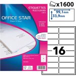 Tianyi - office star - 1600 etiquettes autocollantes multi - usages blanches personnalisables imprimables ... Tianyi - office star - 1600 etiquettes autocollantes multi - usages blanches personnalisables imprimables ...