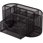 Tianyi - organiseur de bureau, pot a crayons en métal, etagère de bureau avec porte - notes en maille, ... Tianyi - organiseur de bureau, pot a crayons en métal, etagère de bureau avec porte - notes en maille, ...