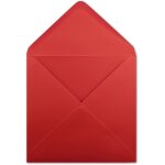 Tianyi - paper24 lot de 50 enveloppes carrées avec rabat pointu rouge 15, 5 x 15, 5 cm 100 g / m Tianyi - paper24 lot de 50 enveloppes carrées avec rabat pointu rouge 15, 5 x 15, 5 cm 100 g / m