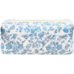 Tianyi - petite trousse  crayon fleur pour fille, sac de maquillage femme esthtique coton pour ecole, ...
