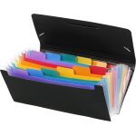 Tianyi - rainbow class - trieur accordon de bureau, porte document 12 positions, organisateur de bureau ...