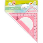 Tianyi - rgles en plastique quichotte - rgles sweet pastellito, equerre, mesures de 9 a 30 cm, couleurs ...