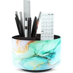 Tianyi - rotation range tlcommande, circulaire support de tlcommande en pu cuir avec 4 compartiments, ...