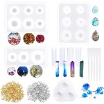 Tianyi - silicone moule pour bijoux, 8 pcs pendentif oeuf moules en résine epoxy, sphère de ciel etoilé ... Tianyi - silicone moule pour bijoux, 8 pcs pendentif oeuf moules en résine epoxy, sphère de ciel etoilé ...
