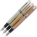 Tianyi - sipliv 3pcs jinhao x750 stylo plume en 3 couleurs, argent et champagne or et rose or Tianyi - sipliv 3pcs jinhao x750 stylo plume en 3 couleurs, argent et champagne or et rose or