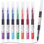 Tianyi - stylos a bille multicolores de 0, 7 mm, 8 couleurs assorties, pointe moyenne, schage rapide, ...
