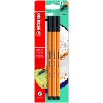 Tianyi - stylo feutre pointe fine point 88 - blister x 3 stylos feutres - noir