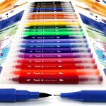 Tianyi - stylos pinceaux aquarelle a double embout - marqueurs d'art fineliner, stylos - feutres de coloriage, ...