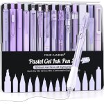 Tianyi - lot de surligneurs pastel avec stylos a encre gel esthétique avec etui, 12 stylos neutres noirs ... Tianyi - lot de surligneurs pastel avec stylos a encre gel esthétique avec etui, 12 stylos neutres noirs ...