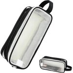 Tianyi - trousse scolaire, fourniture scolaire, trousse transparente 2 compartiments, trousse crayon ...