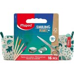 Tianyi - - trousse smiling planet avec fournitures scolaires - trousse scolaire en tissu + 12 crayons ... Tianyi - - trousse smiling planet avec fournitures scolaires - trousse scolaire en tissu + 12 crayons ...