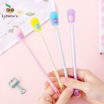 Tiges de boisson cr�ative, 1 pi�ce, stylo de gel, papeterie scolaire et de bureau, doux, joli, bouteille ...