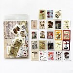 Timbre dcoratif en forme de champignon pour notes d'enregistrement, 46 feuilles / sac, dcor d'album ...