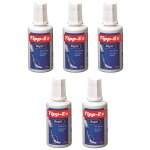 Tipp - ex lot de 5 correcteurs liquide rapid foam blanc flacon 20 ml Tipp - ex lot de 5 correcteurs liquide rapid foam blanc flacon 20 ml