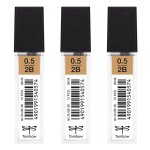 Tombow lot de 3 etuis de 12 mine pour porte - mine pointe calibre 0, 5 mm duret 2b