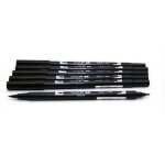 Tombow - abt - feutre double pointe - noir - lot de 6 (import royaume uni)