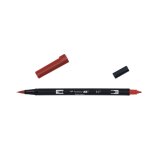 Tombow feutre dessin double pointe abt dual brush pen 837 rouge vin