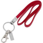 Tour de cou en similicuir avec attache de scurit solide et porte - cls pour cls, badge didentification, ...