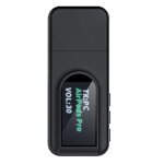 Transmetteur rcepteur audio bluetooth 5. 0, mini adaptateur sans fil 2 en 1, 3. 5mm aux, avec ecran ...