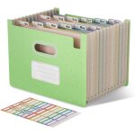 Trieur a4 12 compartiments, rangement papier administratif, organiseur de dossiers accordon en paille ...