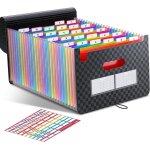 Trieur a4 25 compartiments avec etiquettes, porte documents extensible pour bureau / ecole, classeur ... Trieur a4 25 compartiments avec etiquettes, porte documents extensible pour bureau / ecole, classeur ...