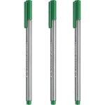 Triplus 334 lot de 3 stylos a pointe fine 0, 3 mm vert