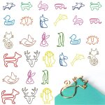 Trombones animaux mignons pour le bureau et l'�cole - accessoires de papeterie color�s, amusants et polyvalent ...
