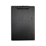 Trombone en cuir pu pour fichiers a4 a5, bloc - notes, porte - documents avec pince a stylo, papeterie ...