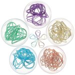 Trombones professionnels et abordables ¿ fil d'acier durable, lot de 50, diff�rentes couleurs pour l'organisa ...