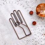 Trombone vintage en métal, marque - page en forme de main, accessoires pour planificateur midori Trombone vintage en métal, marque - page en forme de main, accessoires pour planificateur midori