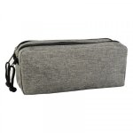 Trousse - 2 compartiments - gris chin� - rectangulaire - clairefontaine