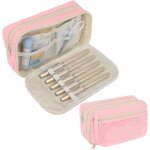Trousse 4 compartiments, grande trousse scolaire, fourniture scolaire, trousse a crayon avec capacit ...