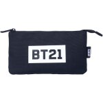 Trousse bt21 - trousse scolaire, 3 compartiments - 21, 5 x 12 x 2 cm