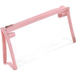 Trousse a crayons, 22, 5 cm grande trousse a crayons transparente pochette en pvc transparent porte - ...