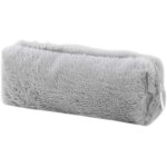 Trousse a crayons, 5 couleurs - trousse a crayons en peluche douce et moelleuse - avec fermeture eclair ...