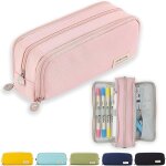 Trousse a crayons pour adolescents et filles - 3 compartiments - grande capacit� - pour l'�cole et le ...