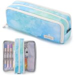 Trousse a crayons - pour adolescentes et filles - 3 compartiments - grande capacit� - pour l'�cole et ...