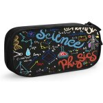 Trousse a crayons alg�bre parcelles g�om�triques, grande capacit�, grande pochette, porte - stylo, fournitures ...