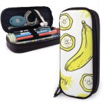 Trousse �� crayons bananes avec tranches sac �� crayons grand ��tui �� crayons en cuir compartiments ...