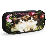 Trousse a crayons beaux chatons, grande capacit, grande pochette, porte - stylo, fournitures scolaires, ...