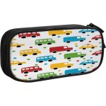 Trousse a crayons beige bordure orientale orn�e, grande capacit� grande pochette porte - stylo