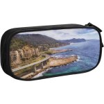 Trousse a crayons beige g�om�trique g�om�trique, grande capacit� grande pochette porte - stylo