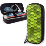 Trousse �� crayons belle ��cailles de poisson vert lime trousse �� crayons en cuir trousse �� crayons ...